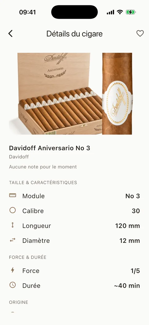 Fiche cigare de Cigarino&nbsp;: photo, vitole, calibre, longueur, diamètre, force et durée